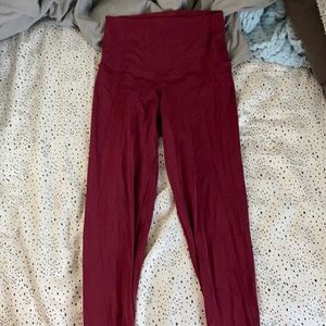 Maroon Leggings
